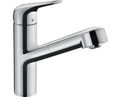 HANSGROHE Keukenkraan Focus M42 150 Met Uittrekbare Handdouche 71814000 Chroom