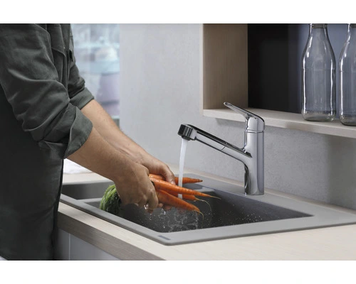 HANSGROHE Keukenkraan Focus M42 150 Met Uittrekbare Handdouche 71814000 Chroom - Afbeelding 4