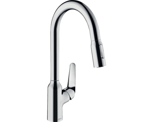 HANSGROHE Keukenkraan Focus M42 220 Met Uittrekbare Handdouche En SBox 71820000 Chroom