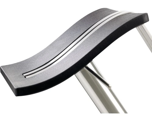 Mayer Sitzmöbel MAYER Barkruk Wave 86x39x39 Cm RVS/bruin - Afbeelding 3