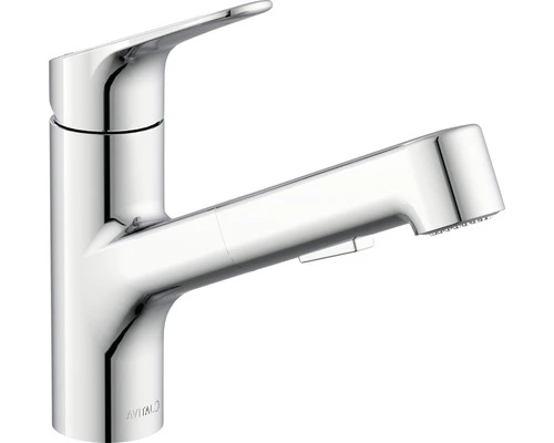 AVITAL Keukenkraan Yukon Met Uittrekbare Handdouche Chroom
