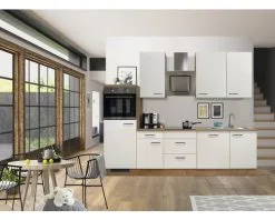 Flex-Well FLEX WELL Keukenblok Met Apparatuur Vintea Magnolia Mat 280x60 Cm