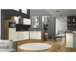 Flex-Well FLEX WELL Hoekkeuken Met Apparatuur Vintea Magnolia Mat 280x170 Cm