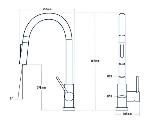 KEO Keukenkraan Touch Koromo Chroom - Afbeelding 9
