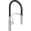 AVITAL Keukenkraan Trent Met Flexibele Uitloop Chroom/zwart