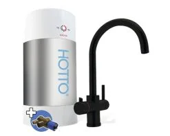 HOTTO Kokendwaterkraan Arco Combiset Incl. Mengventiel 8 L Zwart