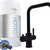 HOTTO Kokendwaterkraan Quadro Combiset Incl. Mengventiel 5 L Zwart