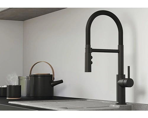 BLANCO Keukenkraan Met Flexibele Uitloop Catris-S Zwart - Afbeelding 2