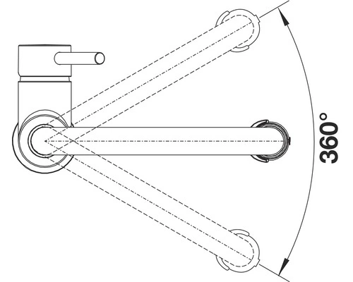 BLANCO Keukenkraan Met Flexibele Uitloop Catris-S Zwart - Afbeelding 4
