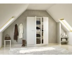 Flex-Well FLEX WELL Hoge Kast Lucca Wit Mat 150x60 Cm