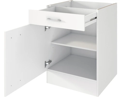 Flex-Well FLEX WELL Keukenblok Zonder Apparatuur Lucca Wit Mat 240x60 Cm - Afbeelding 6