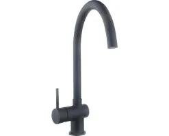 Keukenkraan Bent Mat Zwart