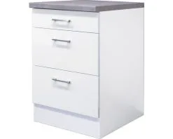 Flex-Well FLEX WELL Onderkast Lucca Wit 60x60x85 Cm