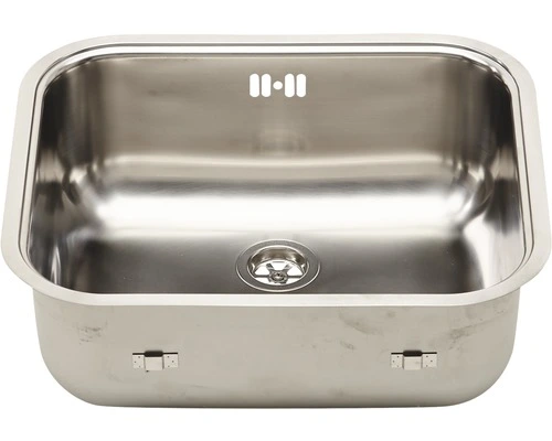 Opbouwspoelbak RVS Rechthoek 45,1x40,1 Cm Met Stop - Afbeelding 3