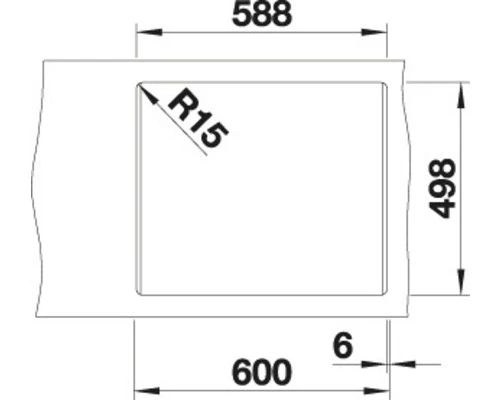 BLANCO Spoelbak Etagon 6 Antraciet 60x51 Cm - Afbeelding 4