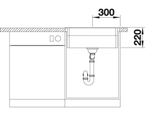 BLANCO Spoelbak Etagon 6 Antraciet 60x51 Cm - Afbeelding 5