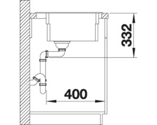 BLANCO Spoelbak Etagon 6 Antraciet 60x51 Cm - Afbeelding 6