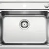 BLANCO Spoelbak Lemis RVS Geborstelde Afwerking 61,5x50 Cm
