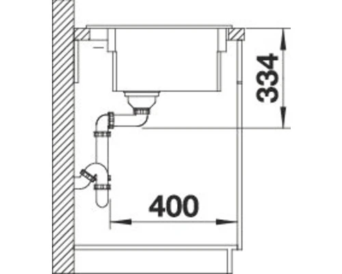 BLANCO Spoelbak Etagon 6 Basalt 58,4x51 Cm - Afbeelding 5