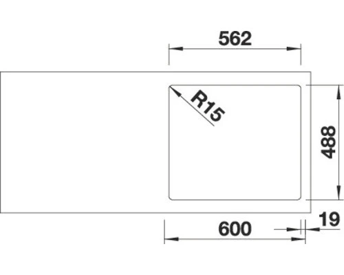 BLANCO Spoelbak Etagon 6 Basalt 58,4x51 Cm - Afbeelding 6