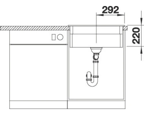 BLANCO Spoelbak Etagon 6 Basalt 58,4x51 Cm - Afbeelding 8