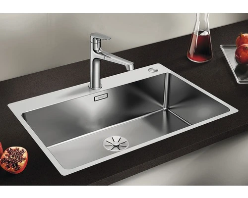 BLANCO Spoelbak Andano RVS Zijdeglans 74x50 Cm - Afbeelding 2