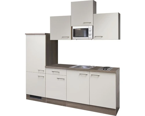 Flex-Well FLEX WELL Keukenblok Met Apparatuur Eico Magnoliawit Mat 210x60 Cm - Afbeelding 3