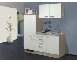 Flex-Well FLEX WELL Minikeuken Met Apparatuur Abaco Parelmoer Glanzend 160x60 Cm