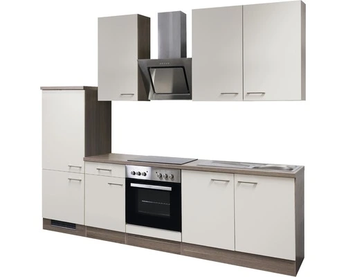 Flex-Well FLEX WELL Keukenblok Met Apparatuur Eico Magnoliawit Mat 270x60 Cm - Afbeelding 5