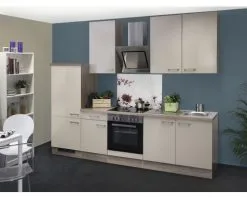 Flex-Well FLEX WELL Keukenblok Met Apparatuur Nepal Kashmir Glanzend 270x60 Cm