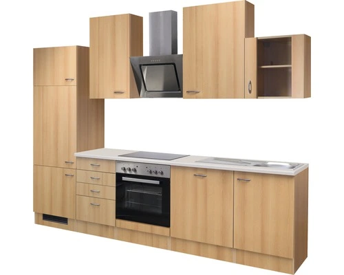 Flex-Well FLEX WELL Keukenblok Met Apparatuur Nano Beuken-decor Mat 280x60 Cm - Afbeelding 6