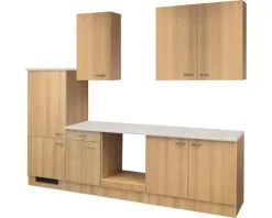 Flex-Well FLEX WELL Keukenblok Zonder Apparatuur Nano Beuken-decor Mat 270x60 Cm