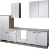 Flex-Well FLEX WELL Keukenblok Zonder Apparatuur Valero Wit Hoogglans 270x60 Cm