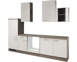 Flex-Well FLEX WELL Keukenblok Zonder Apparatuur Eico Magnoliawit Mat 280x60 Cm