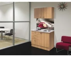 Flex-Well FLEX WELL Minikeuken Met Apparatuur Nano Beuken-decor Mat 100 X 60 Cm