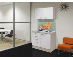 Flex-Well FLEX WELL Minikeuken Met Apparatuur Abaco Parelmoer Glanzend 100x60 Cm