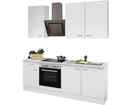 Flex-Well FLEX WELL Keukenblok Met Apparatuur Wito Wit Mat 210x60 Cm - Afbeelding 4