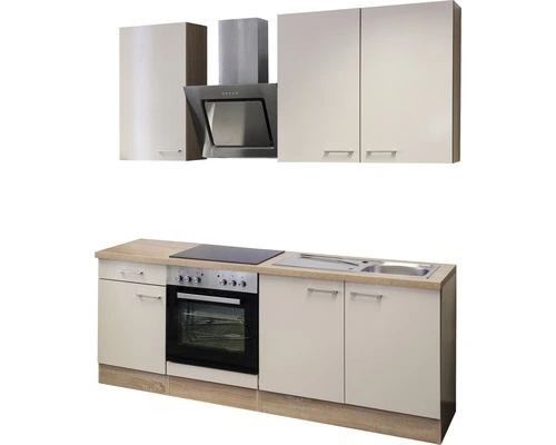 Flex-Well FLEX WELL Keukenblok Met Apparatuur Nepal Kashmir Glanzend 210x60 Cm - Afbeelding 4