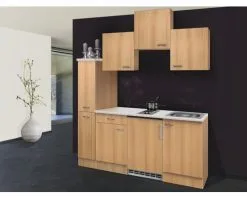 Flex-Well FLEX WELL Minikeuken Met Apparatuur Nano Beuken-decor Mat 180x60 Cm