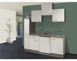 Flex-Well FLEX WELL Minikeuken Met Apparatuur Eico Magnoliawit Mat 180x60 Cm