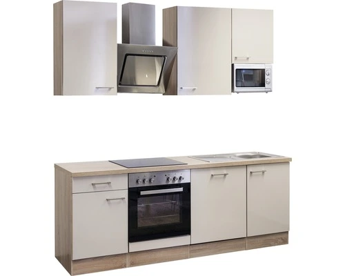 Flex-Well FLEX WELL Keukenblok Met Apparatuur Nepal Kashmir Glanzend 220x60 Cm - Afbeelding 5