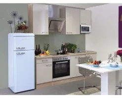 Flex-Well FLEX WELL Keukenblok Met Apparatuur Nepal Kashmir Glanzend 220x60 Cm