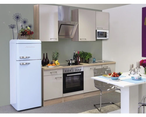 Flex-Well FLEX WELL Keukenblok Met Apparatuur Nepal Kashmir Glanzend 220x60 Cm