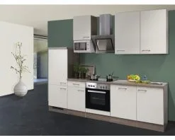 Flex-Well FLEX WELL Keukenblok Met Apparatuur Eico Magnoliawit Mat 280x60 Cm