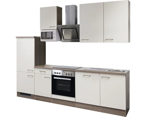 Flex-Well FLEX WELL Keukenblok Met Apparatuur Eico Magnoliawit Mat 280x60 Cm - Afbeelding 6