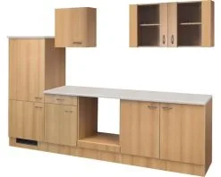 Flex-Well FLEX WELL Keukenblok Zonder Apparatuur Nano Beuken-decor Mat 270x60 Cm