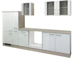 Flex-Well FLEX WELL Keukenblok Zonder Apparatuur Abaco Parelmoer Glanzend 300x60 Cm