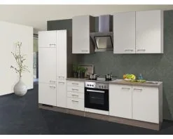 Flex-Well FLEX WELL Keukenblok Met Apparatuur Eico Magnoliawit Mat 300x60 Cm