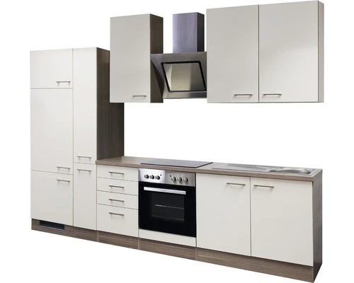 Flex-Well FLEX WELL Keukenblok Met Apparatuur Eico Magnoliawit Mat 300x60 Cm - Afbeelding 5