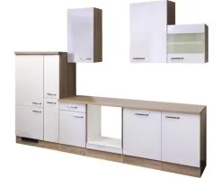 Flex-Well FLEX WELL Keukenblok Zonder Apparatuur Valero Wit Hoogglans 310x60 Cm